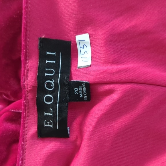 NWOT Eloquii Velvet  Dress Pink 20 holiday party cocktail fall winter retro 70s - Picture 6 of 8
